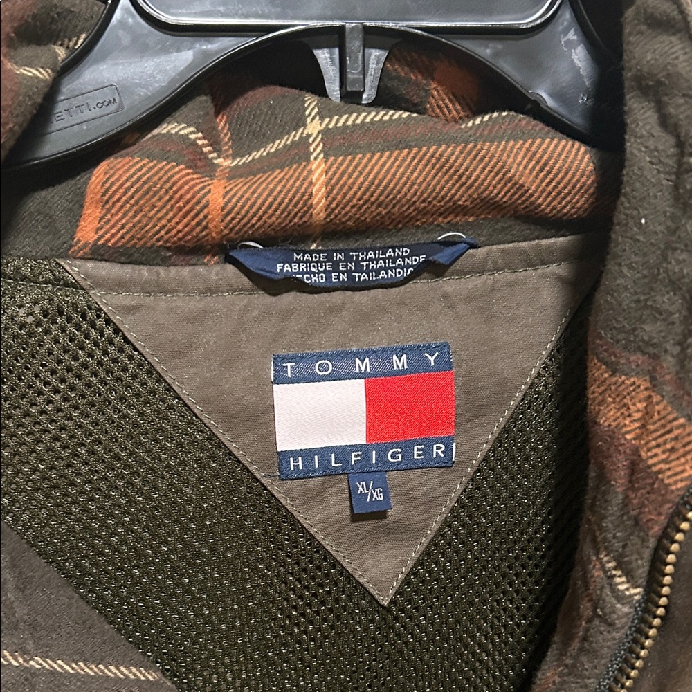 Tommy Hilfiger Men's Brown/Olive Green Military Jacket - Picture 2 of 6
